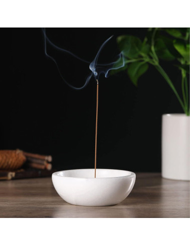 Soporte de Incienso de Mármol Natural Koville 12.95 cm