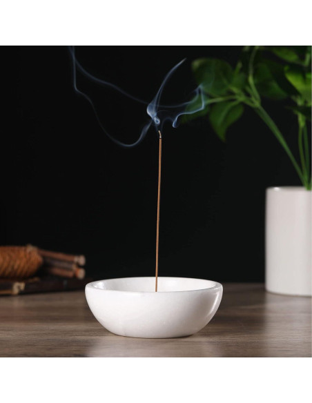Soporte de Incienso de Mármol Natural Koville 12.95 cm