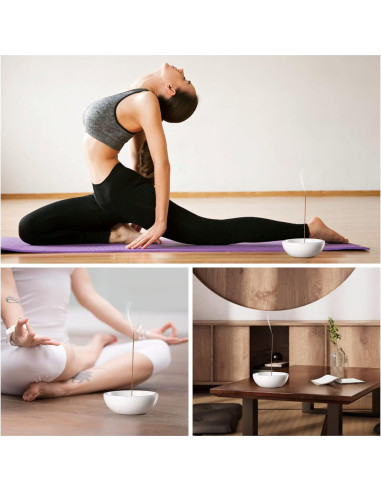 Soporte de Incienso de Mármol Natural Koville 12.95 cm