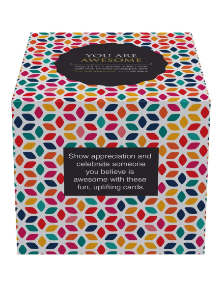 60 Tarjetas Inspiracionales Dessie con Sobres y Sellos Eres Asombroso