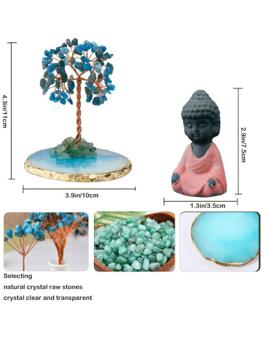Estatua de Buda Pequeña Dreamgirnh para Meditación 10.2 cm