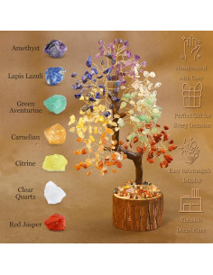 Árbol de Cristales de 7 Chakras MAIBAOTA - Decoración Espiritual 2