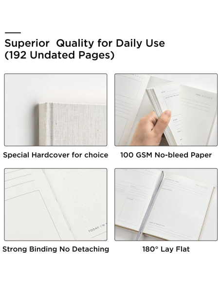 Diario de Bienestar And Per Se Rosa 91 Días Cuidado Personal