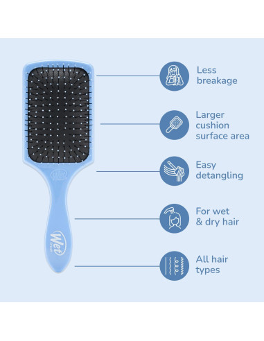 Cepillo Desenredante Paddle Wet Brush Cielo 1 Cuenta 100g