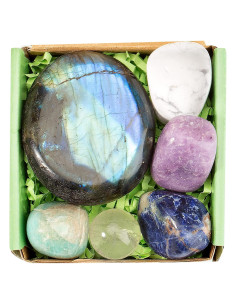 Conjunto de Cristales Sanadores QianCannaor para Ansiedad