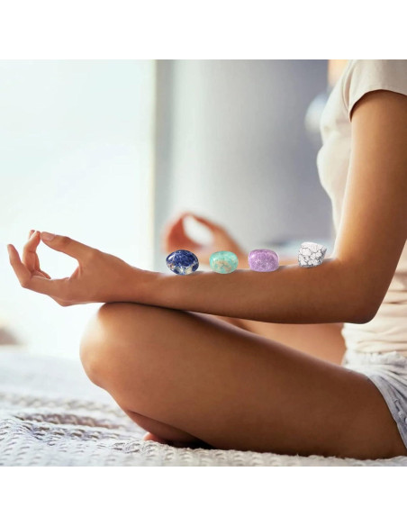 Conjunto de Cristales Sanadores QianCannaor para Ansiedad