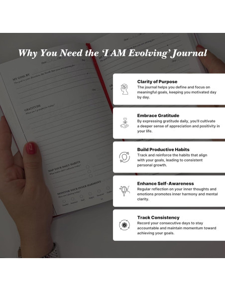 Diario de Gratitud iAmEvolving A5 Lavanda - Desarrollo Personal