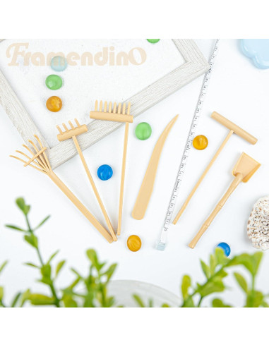Set de 6 Mini Herramientas de Rastrillo de Jardín Zen Framendino