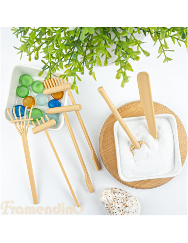 Set de 6 Mini Herramientas de Rastrillo de Jardín Zen Framendino