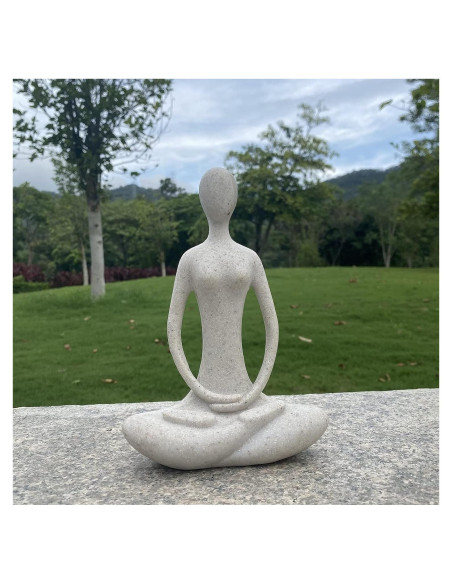Estatua de Yoga Echainstar 14x6x20cm Decoración Zen Estatua de Yoga Echainstar 14x6x20cm Decoración Zen