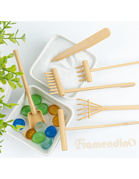 Set de 6 Mini Herramientas de Rastrillo de Jardín Zen Framendino