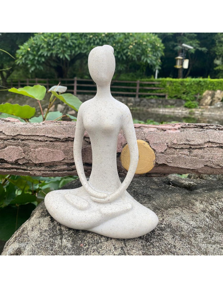 Estatua de Yoga Echainstar 14x6x20cm Decoración Zen Estatua de Yoga Echainstar 14x6x20cm Decoración Zen