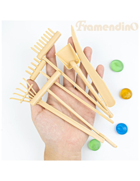 Set de 6 Mini Herramientas de Rastrillo de Jardín Zen Framendino
