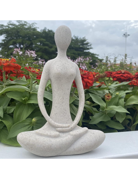 Estatua de Yoga Echainstar 14x6x20cm Decoración Zen Estatua de Yoga Echainstar 14x6x20cm Decoración Zen