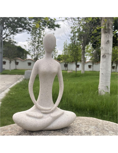 Estatua de Yoga Echainstar 14x6x20cm Decoración Zen