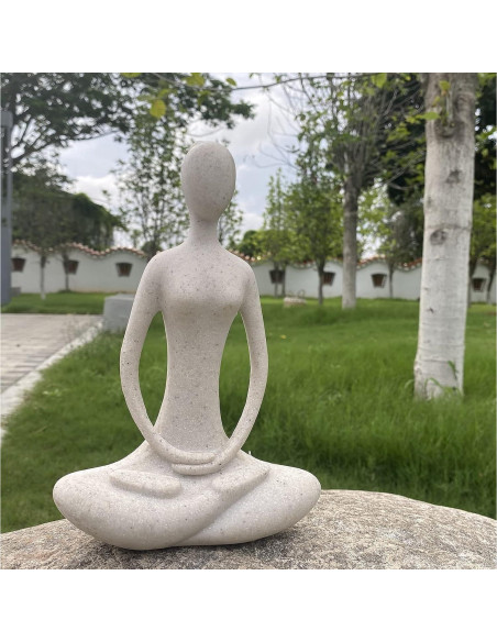 Estatua de Yoga Echainstar 14x6x20cm Decoración Zen Estatua de Yoga Echainstar 14x6x20cm Decoración Zen