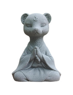 Estatua Zen Zorro Meditador Livelyfish para Acuario 11.94x8.89 cm