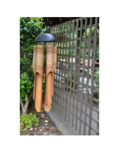 Campana de Viento de Bambú Cohasset 185 Grande Hecha a Mano 2