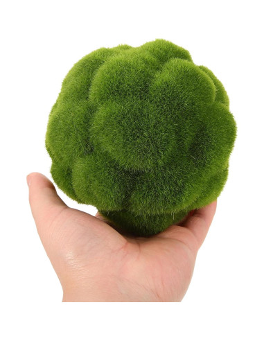 Bolas de Musgo Verde Cabilock 6 Piezas 10cm Decorativas