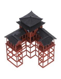 Estatuilla de Pagoda Clásica Asiática Milisten 8.3x6x6 cm