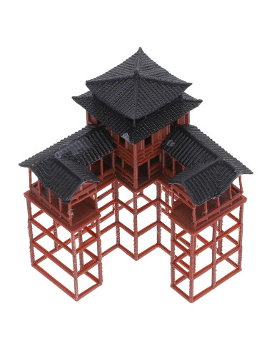 Estatuilla de Pagoda Clásica Asiática Milisten 8.3x6x6 cm