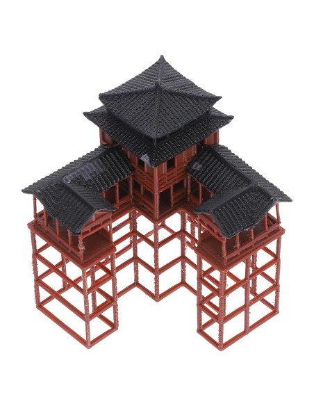 Estatuilla de Pagoda Clásica Asiática Milisten 8.3x6x6 cm