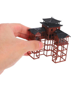 Estatuilla de Pagoda Clásica Asiática Milisten 8.3x6x6 cm 2