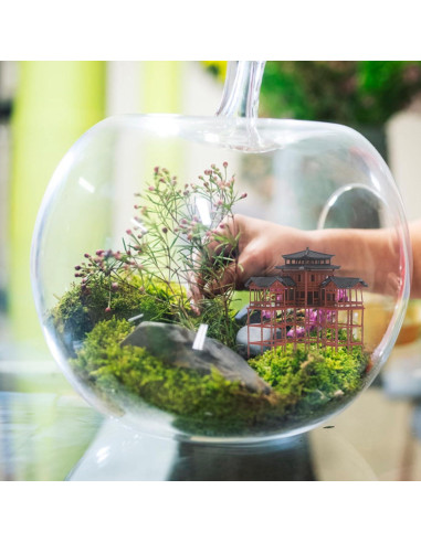 Estatuilla de Pagoda Clásica Asiática Milisten 8.3x6x6 cm