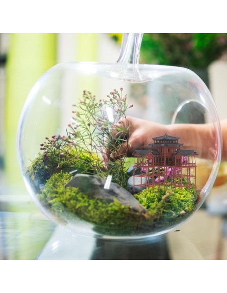 Estatuilla de Pagoda Clásica Asiática Milisten 8.3x6x6 cm