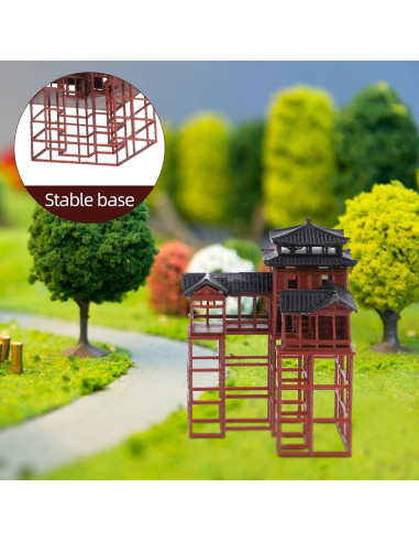 Estatuilla de Pagoda Clásica Asiática Milisten 8.3x6x6 cm