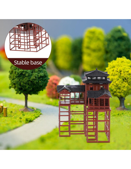Estatuilla de Pagoda Clásica Asiática Milisten 8.3x6x6 cm