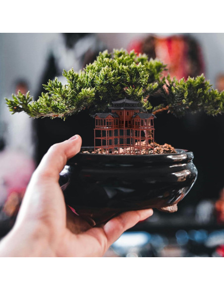 Estatuilla de Pagoda Clásica Asiática Milisten 8.3x6x6 cm