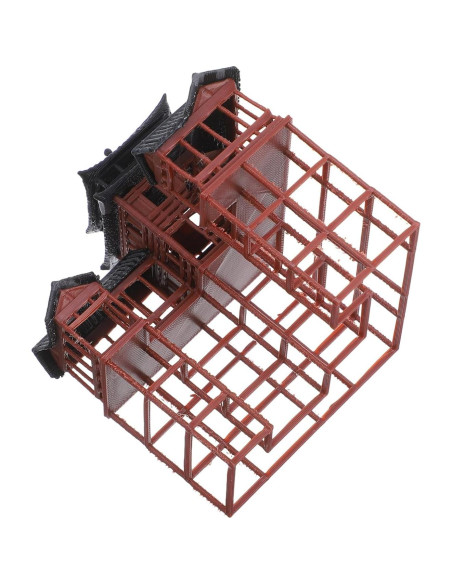 Estatuilla de Pagoda Clásica Asiática Milisten 8.3x6x6 cm