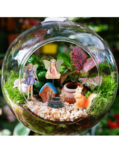 Kit de Miniaturas de Jardín Roowest 19 Piezas Accesorios
