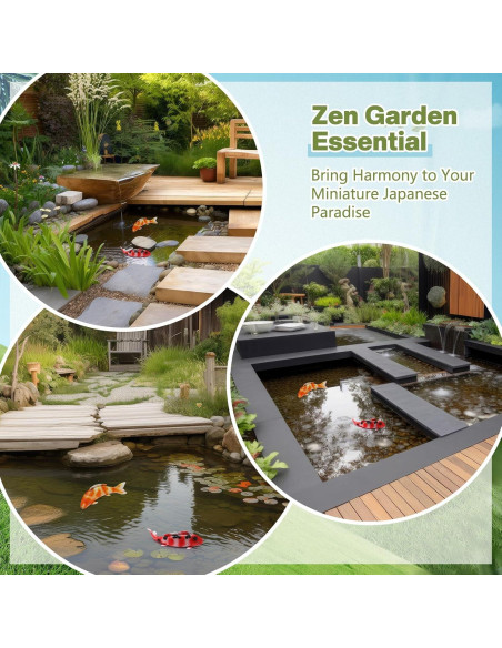 Estatuas de Pez Koi Suzile 36 cm - 2 Piezas para Jardín