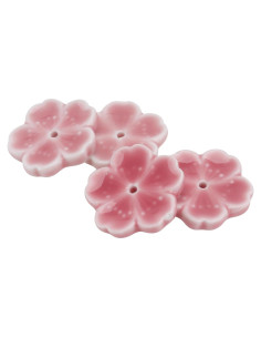 Soporte de Incienso Cerámica IMIKEYA 4 Piezas Rosa