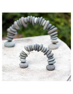 Escultura Zen de Pila de Rocas Miniatura Garden Age 14x18cm