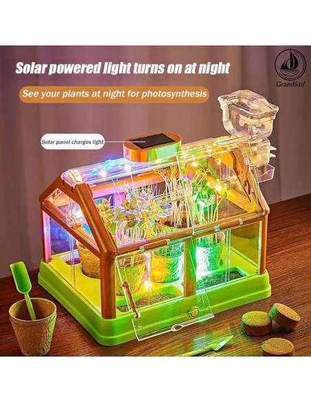 Kit de Terrario Solar GrandSail para Niños 4-8 Años