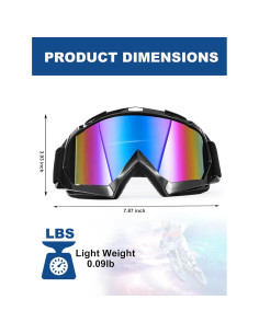 Gafas de Motocross Carsories YG-02 a Prueba de Polvo y Viento 2