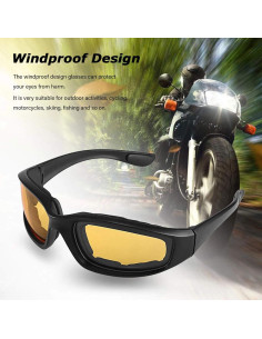Gafas de Motocicleta Peicees con Protección UV y 2 Máscaras 2