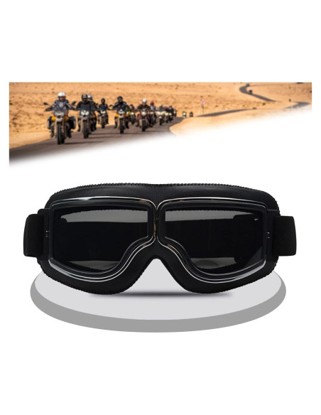 Gafas de Motocicleta USTORAMT Vintage Anti Niebla y Rayones Gafas de Motocicleta USTORAMT Vintage Anti Niebla y Rayones