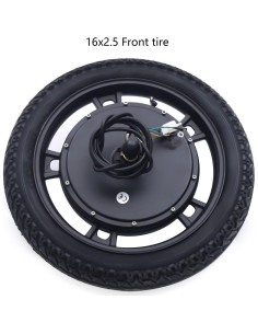 Kit de Conversión de Bicicleta Eléctrica 48V 1000W Rueda 16" 2