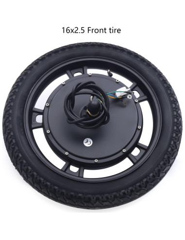 Kit de Conversión de Bicicleta Eléctrica 48V 1000W Rueda 16"