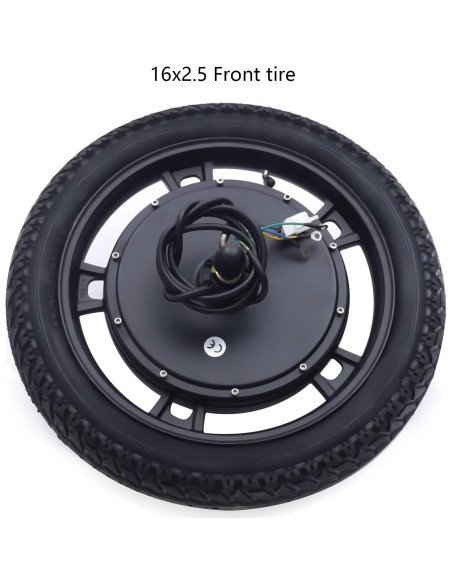 Kit de Conversión de Bicicleta Eléctrica 48V 1000W Rueda 16"