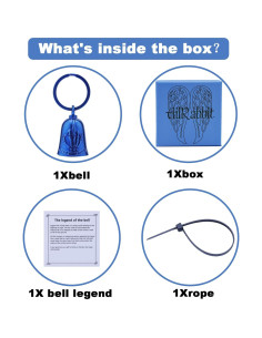 Campana para Motocicleta AilRabbit 123 Acero Inoxidable Azul 2