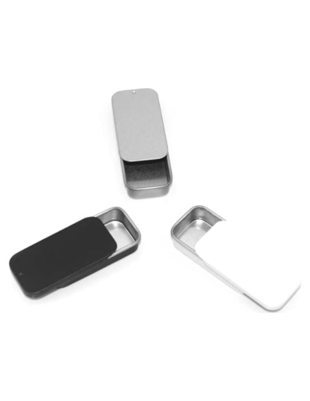 3 Contenedores de Lata Rectangulares Duehut con Tapa Deslizante