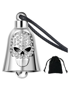 Campana de Motocicleta Dream Apparel Calavera con Cristales