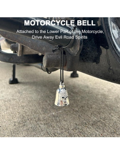 Campana de Motocicleta Dream Apparel Calavera con Cristales 2