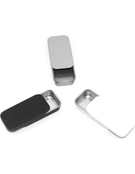 3 Contenedores de Lata Rectangulares Duehut con Tapa Deslizante