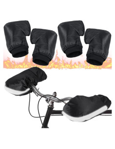 Geyoga Manoplas de Manillar para Bicicleta y Motocicleta Térmicas